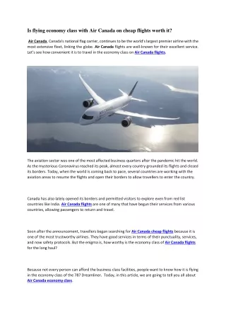 Air Canada cheap flights | Airbeastravel
