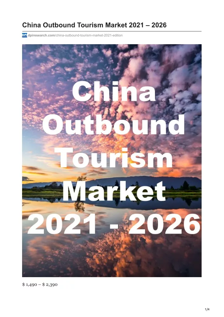 china outbound tourism market 2021 2026