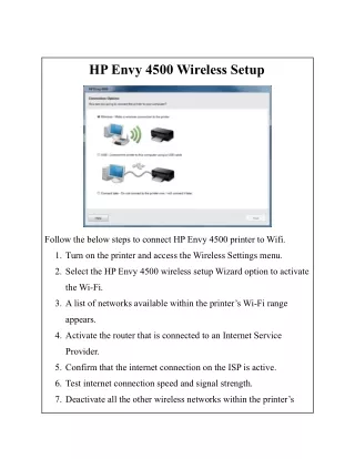 HP Envy 4500 Wireless Setup | Quick 123.hp.com Printer Support
