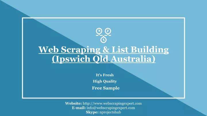 web scraping list building ipswich qld australia