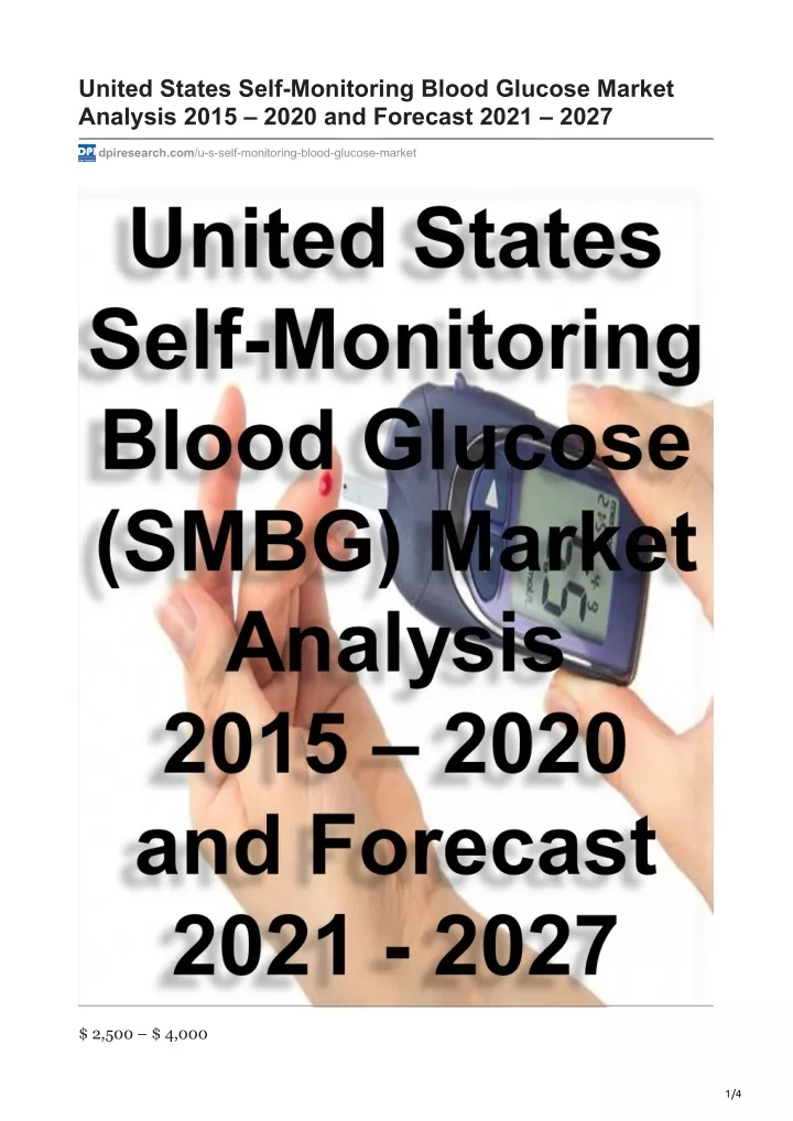 united states self monitoring blood glucose