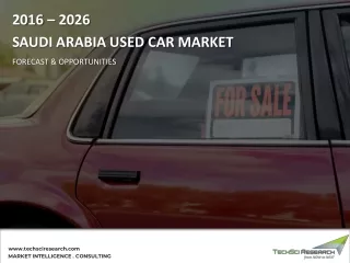 Saudi Arabia Used Car Market, 2026