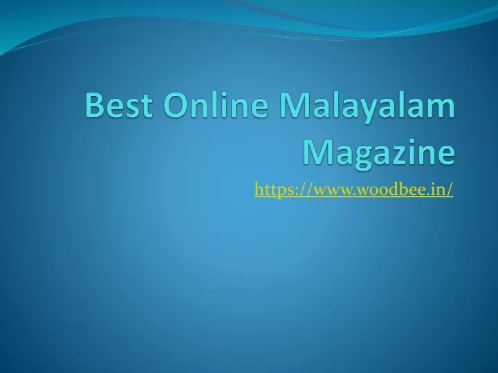 best online malayalam magazine