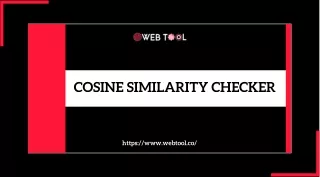 cosine similarity checker