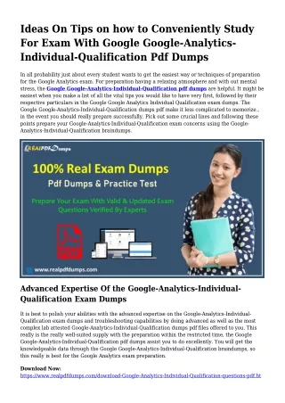 Sustainable Google-Analytics-Individual-Qualification Dumps Pdf For Wonderful En