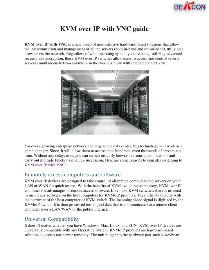 kvm over ip with vnc guide