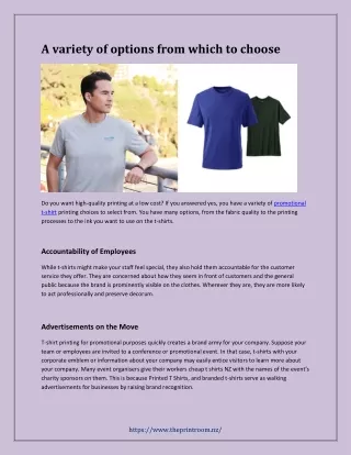 Benefits of T-shirt Branding for Your Business