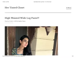 Buy Velvet High Waisted Pants