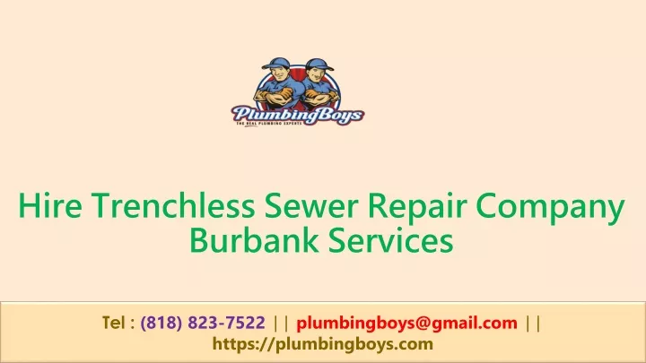 hire trenchless sewer repair company burbank