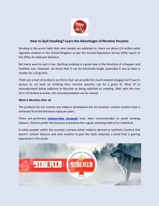 how to quit smoking learn the advantages