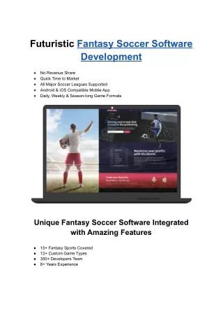 futuristic fantasy soccer software development