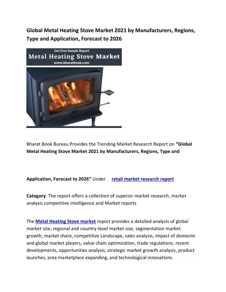 global metal heating stove market 2021