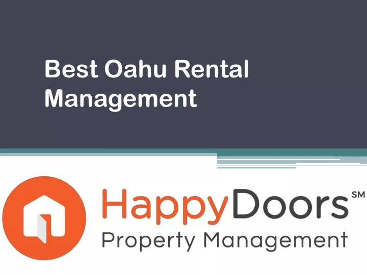 best oahu rental management