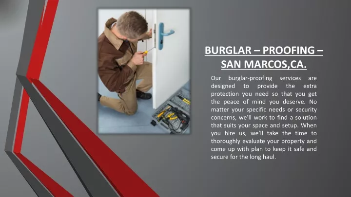 burglar proofing san marcos ca