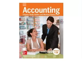 EPUB (EBOOK Accounting: Chapter Study Guides and Working Papers, Chapters 1-29 Book of  bestseller