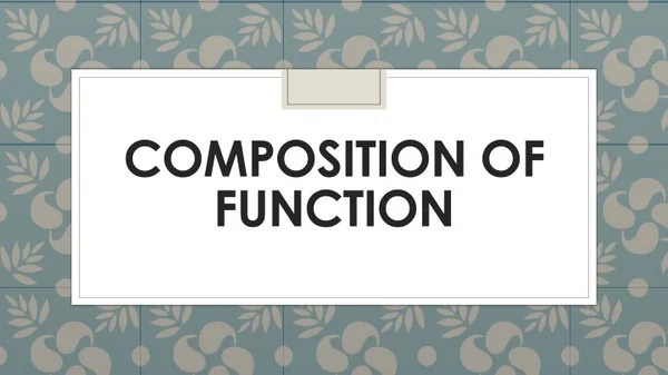 composition of function