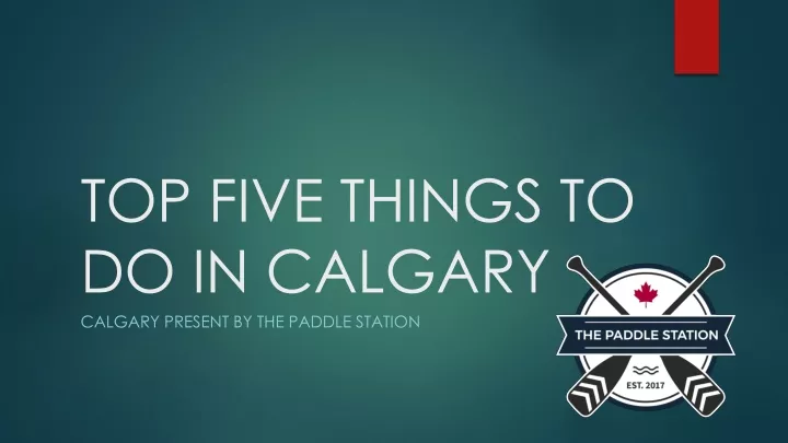 top five things to do in calgary