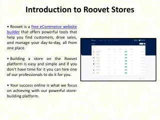 Free eCommerce website builder | Roovet Stores