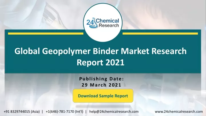 global geopolymer binder market research report