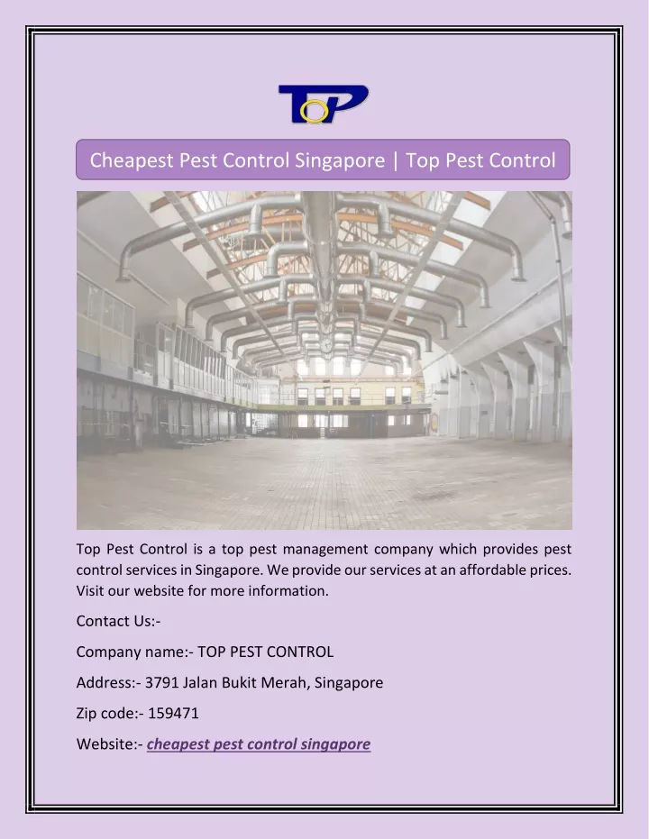 cheapest pest control singapore top pest control