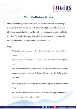 Ship Collision Study