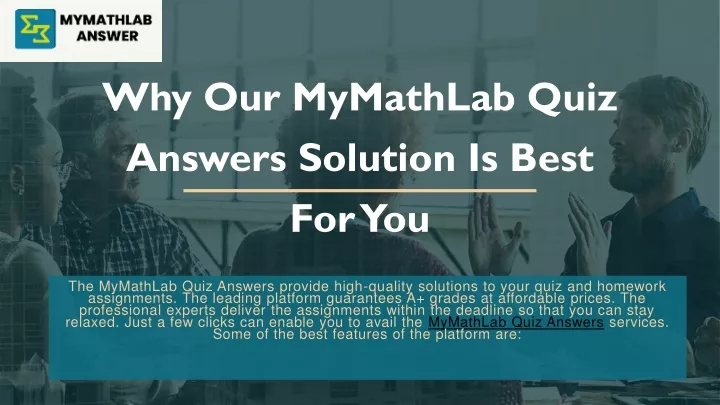 why our mymathlab quiz answers solution is best for you