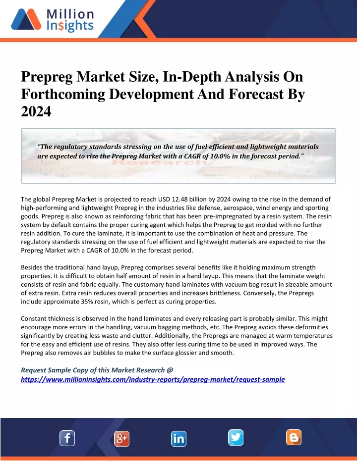 prepreg market size in depth analysis