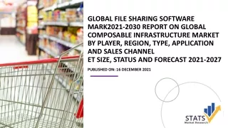 2021-2030 Report on Global Composable Infrastructure Market by Player, Region, Type, Application and Sales Channel