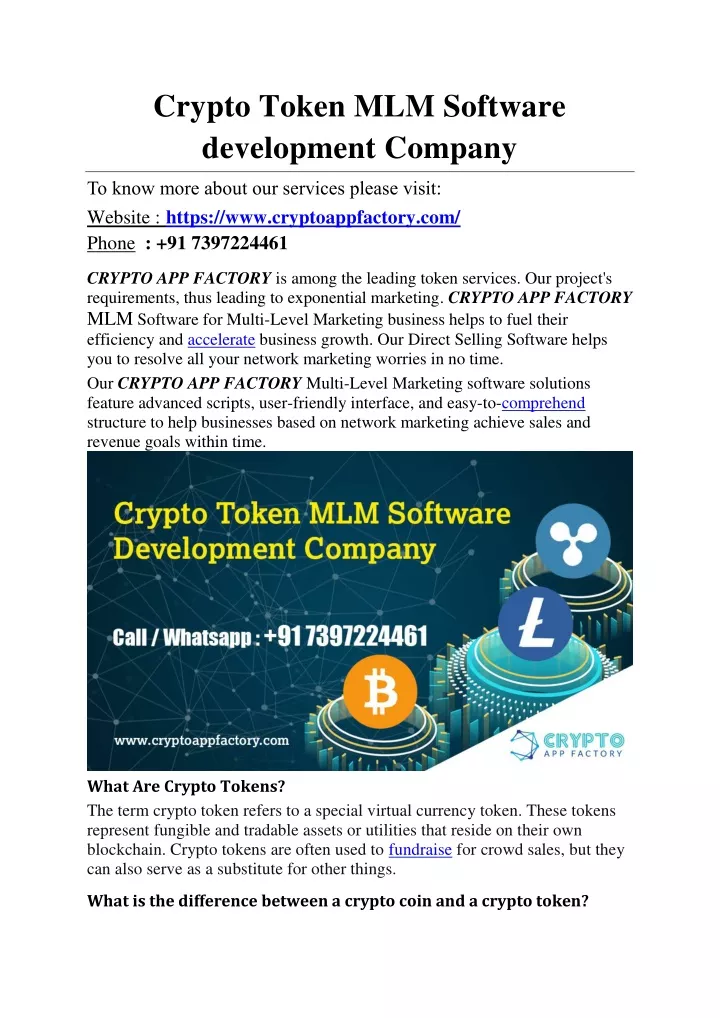 crypto token mlm software development company