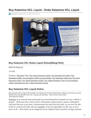buy ketamine hcl liquid order ketamine hcl liquid