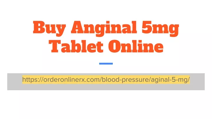 buy anginal 5mg tablet online
