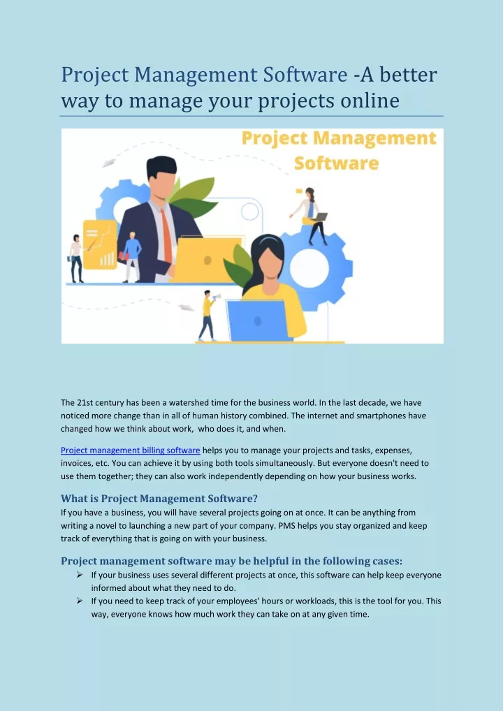 project management software a better