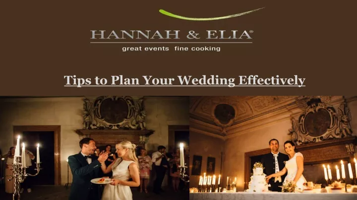 tips to plan your wedding effectively