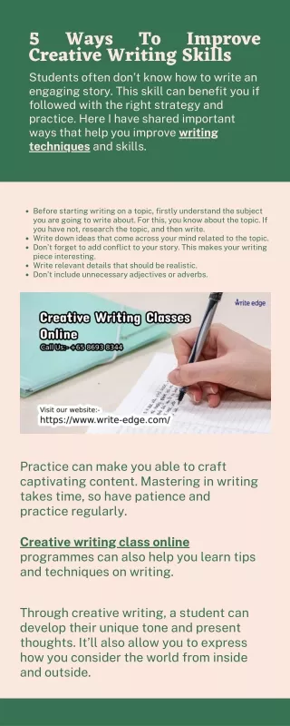5 creative writing skills