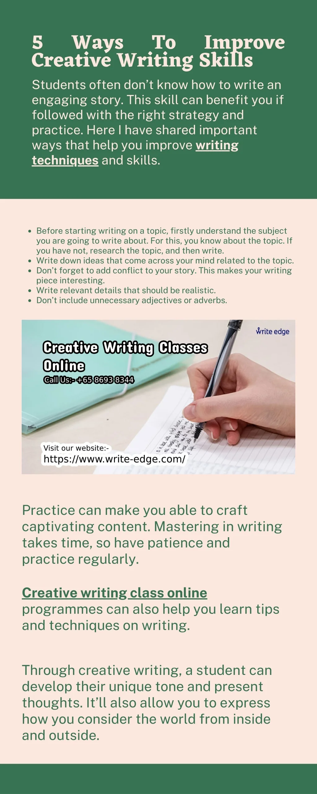 PPT - 5 Ways To Improve Creative Writing Skills PowerPoint Presentation ...