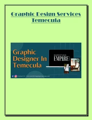 Graphic Design Company in Temecula