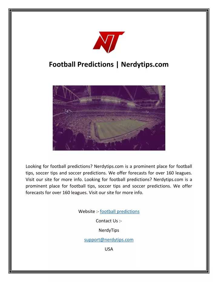 football predictions nerdytips com