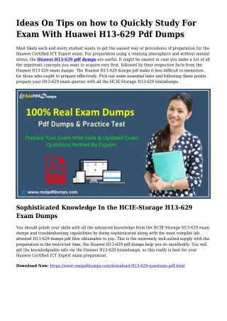 H13-629 Pdf Dumps, H13-629 Braindumps, H13-629 Exam dumps,