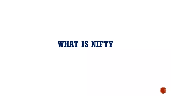 what is nifty