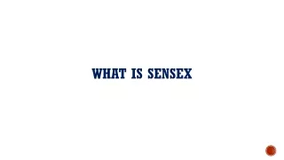 What is Sensex?