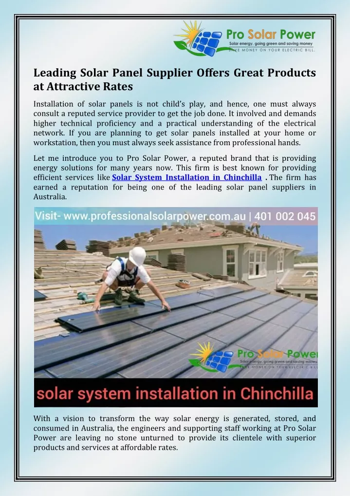 leading solar panel supplier offers great