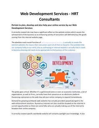 Web Development Services