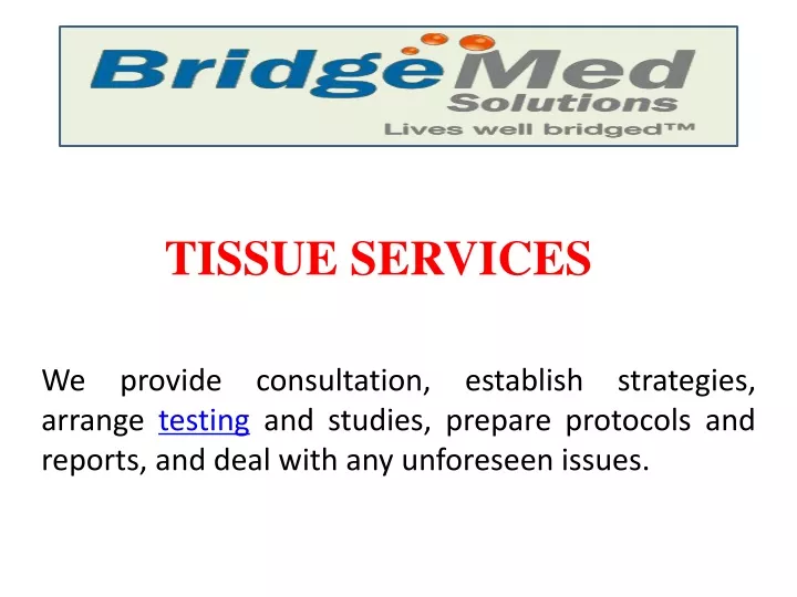 tissue services