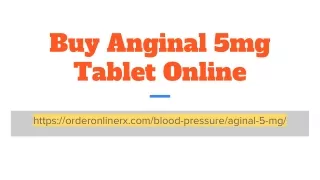 Buy Anginal 5mg Tablet Online