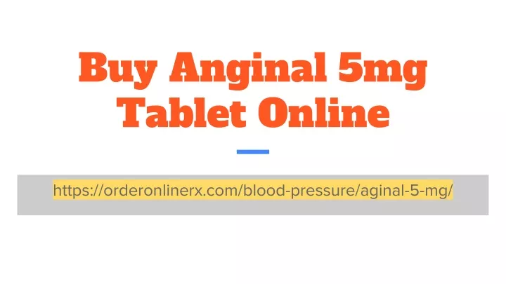 buy anginal 5mg tablet online