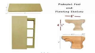 Why Are Pedestal Feet and Floating Shelves Used With Cabinets and Furniture