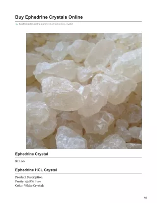 buy ephedrine crystals online