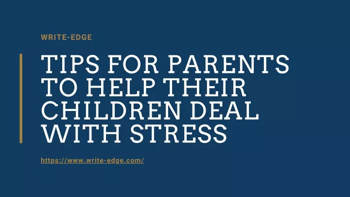 write edge tips for parents to help their