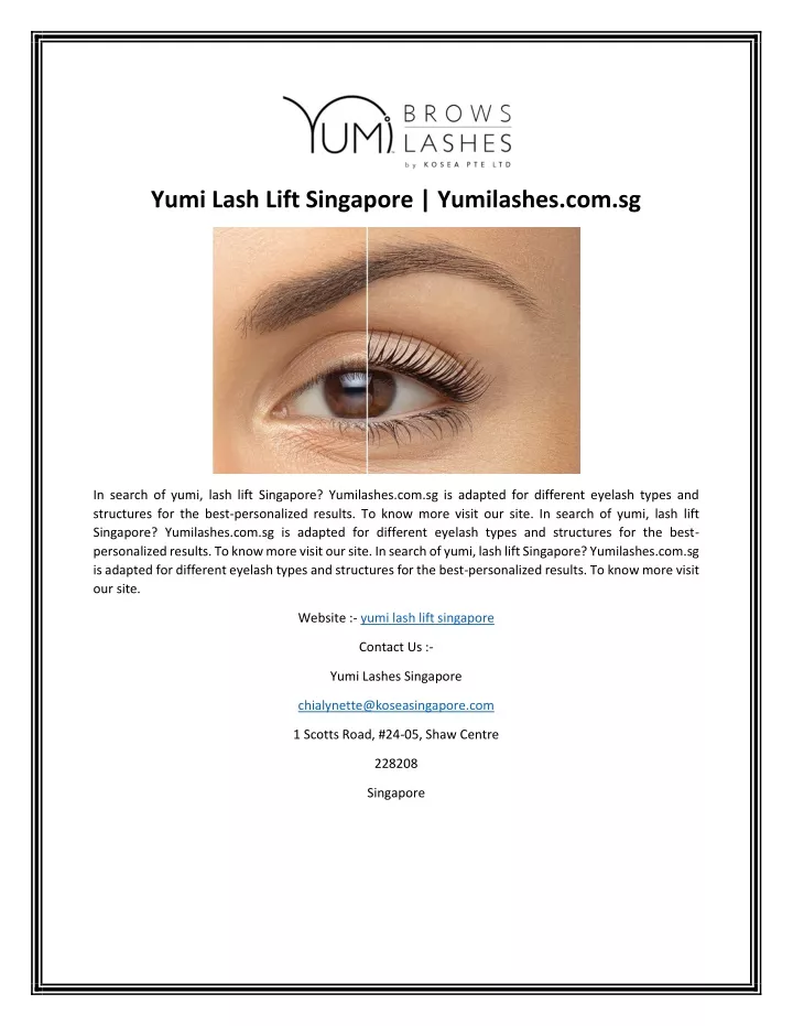 yumi lash lift singapore yumilashes com sg