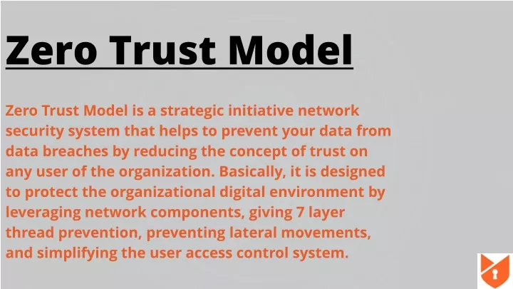 zero trust model